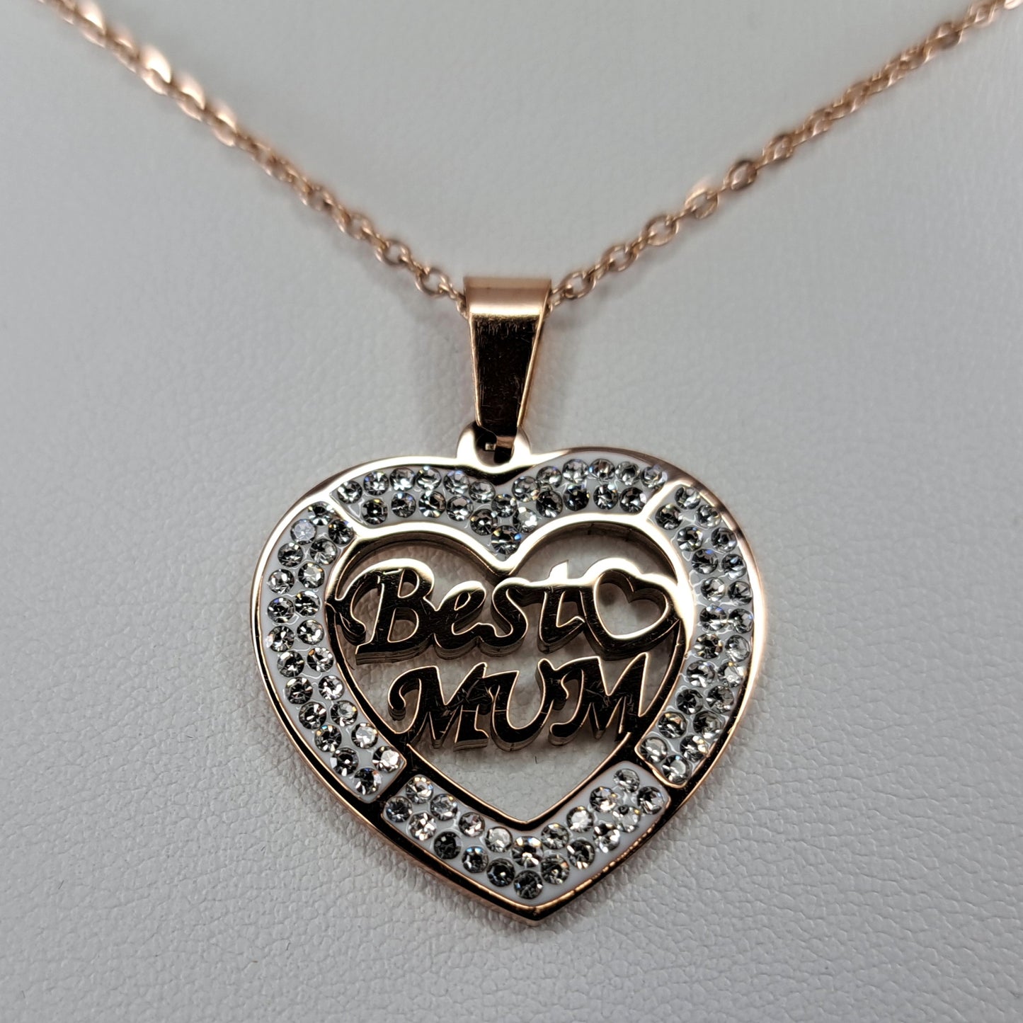 Best Mum Heart Necklace