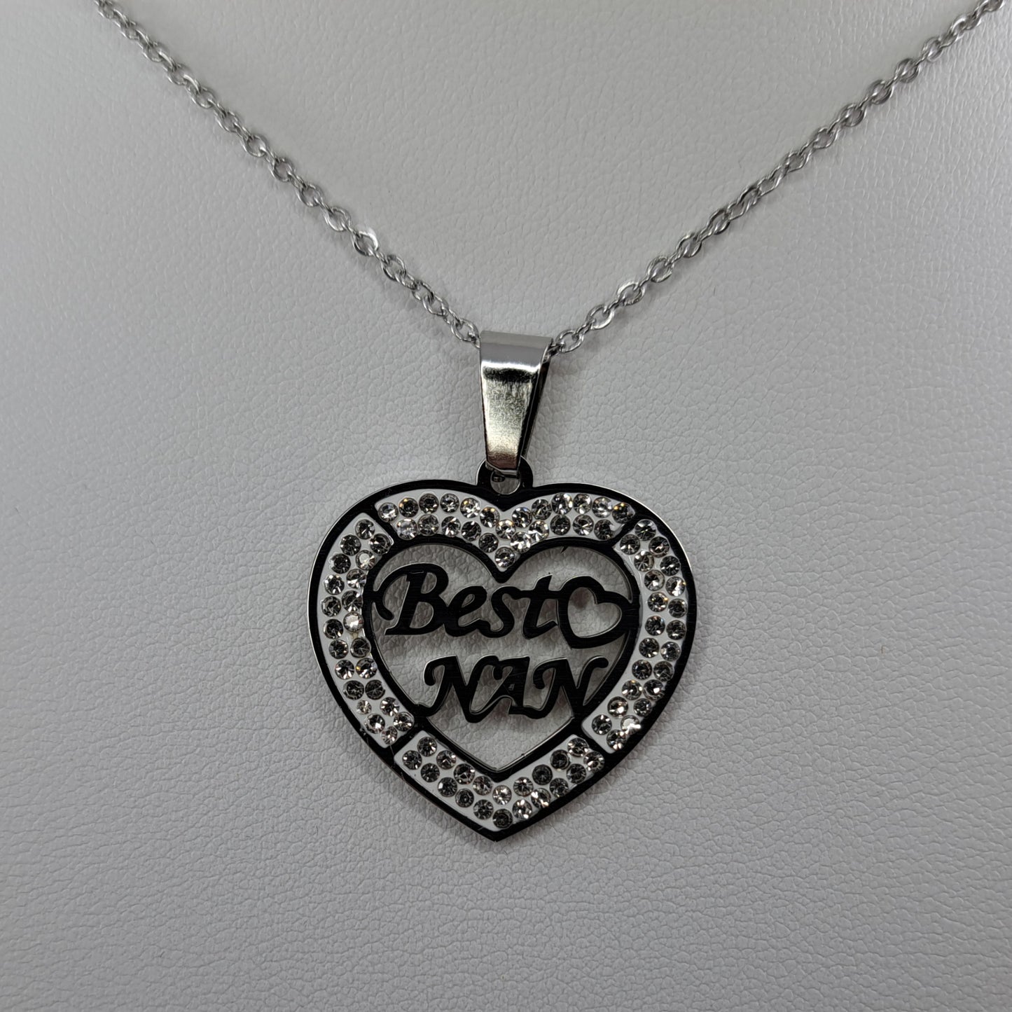 Best Nan Heart Necklace