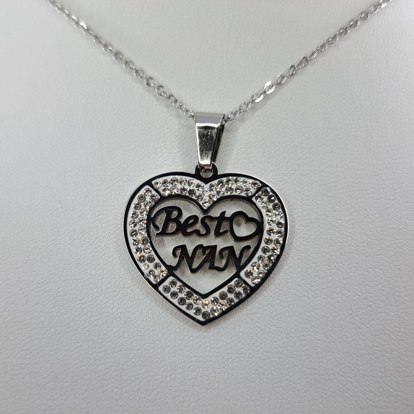 Best Nan Heart Necklace