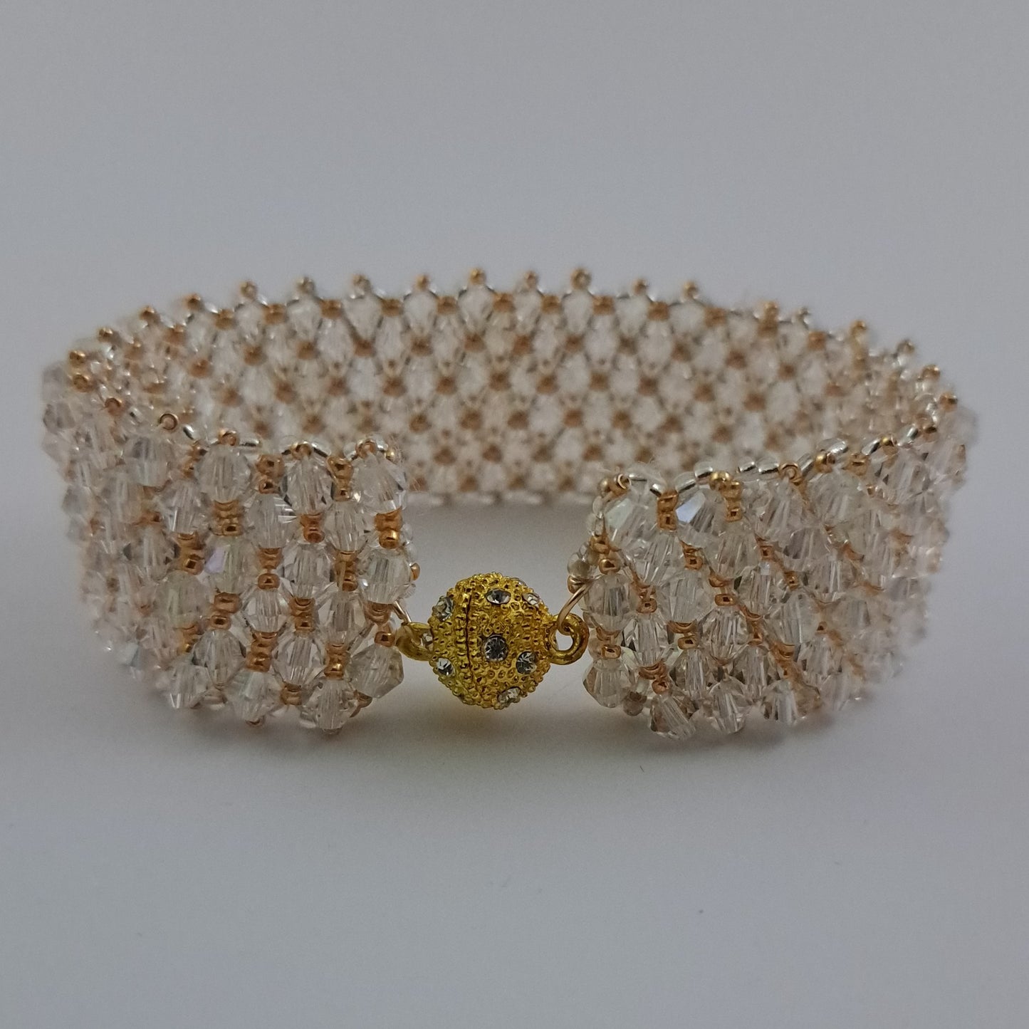 Clear crystal bracelet