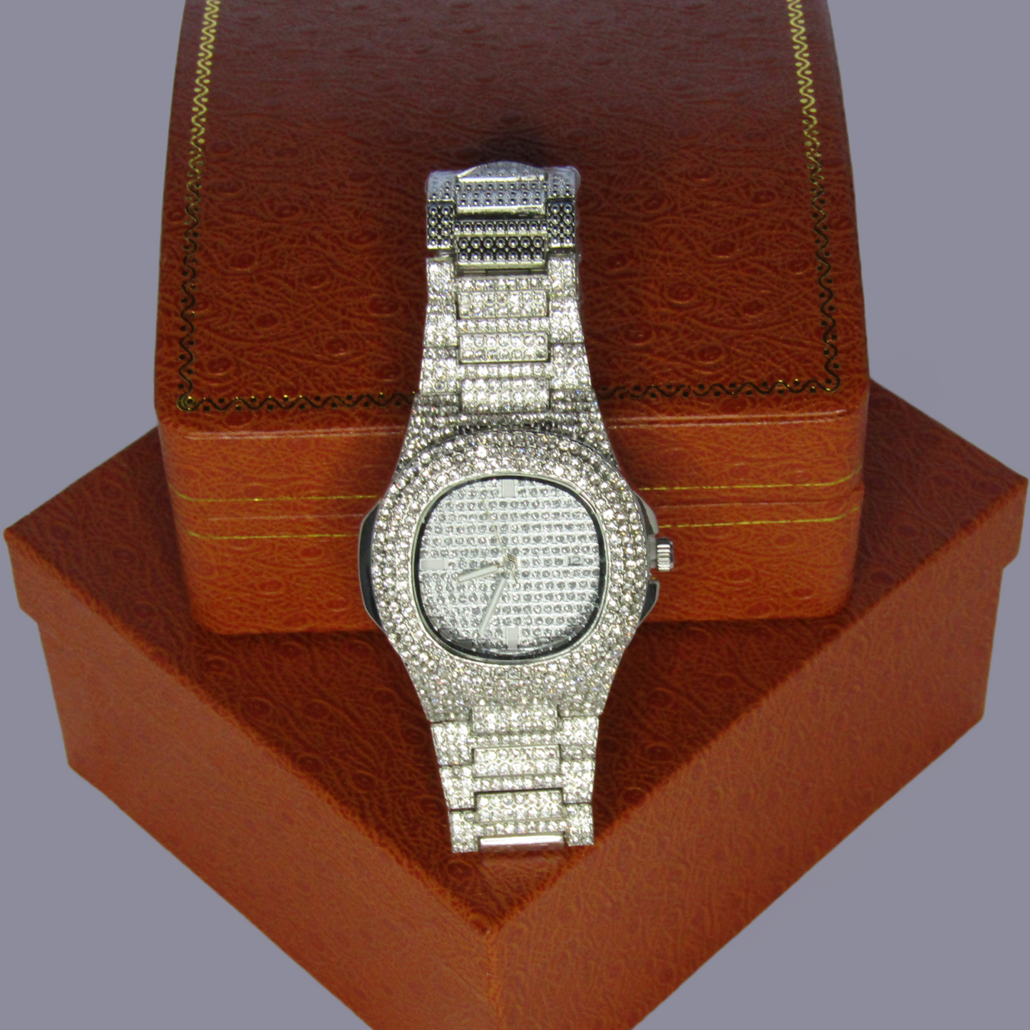 Luxurious Bling Men's Wrist Watch