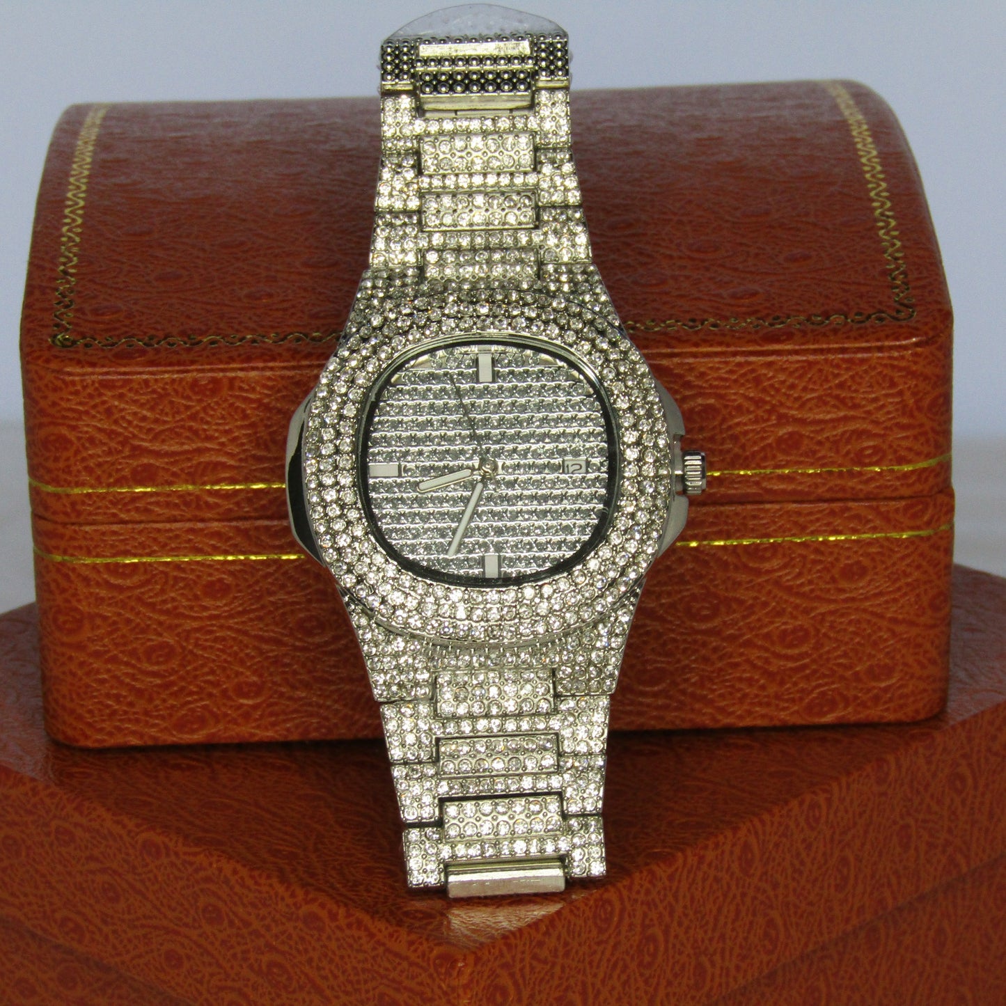 Luxurious Bling Men's Wrist Watch