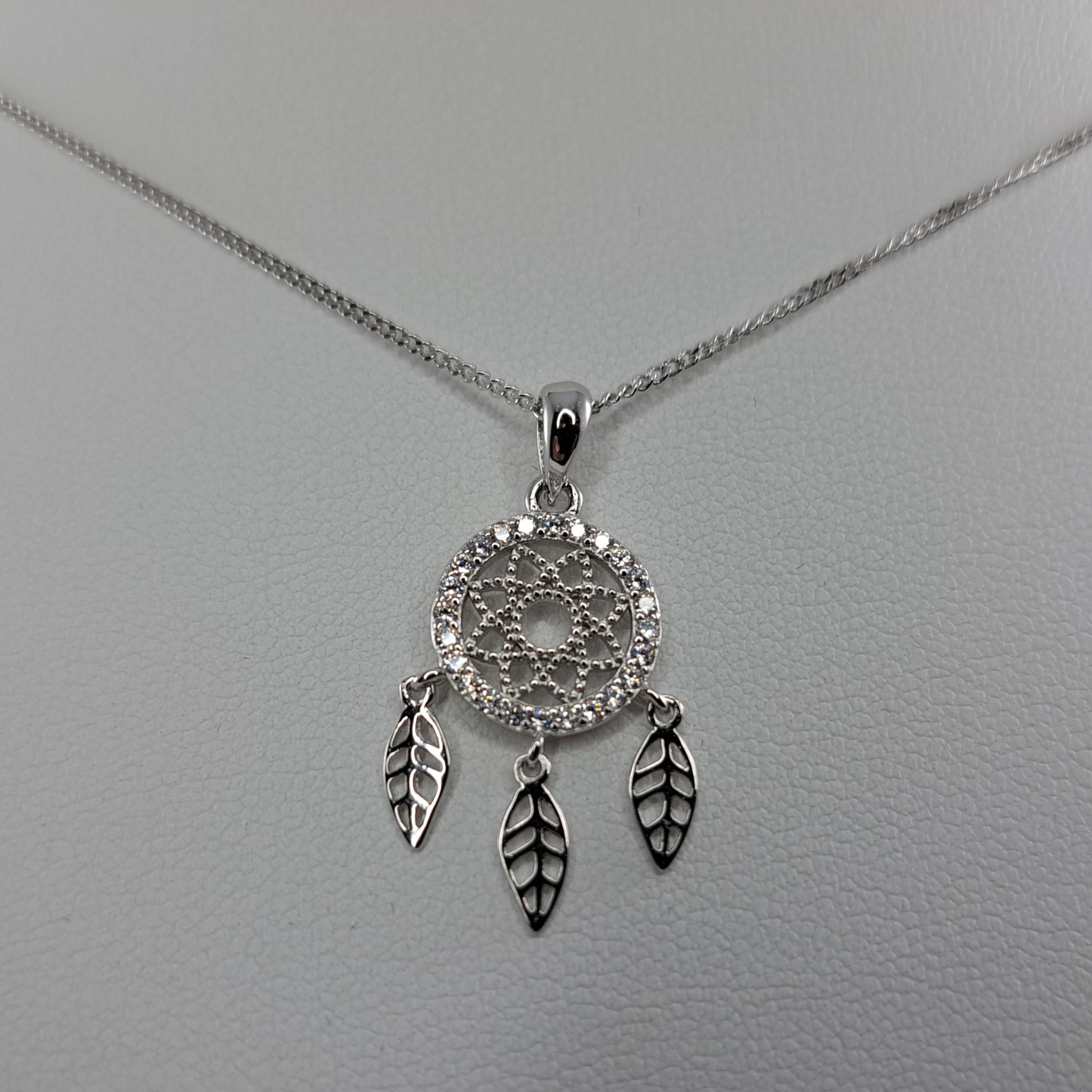 Sterling Silver Dream Catcher Necklace