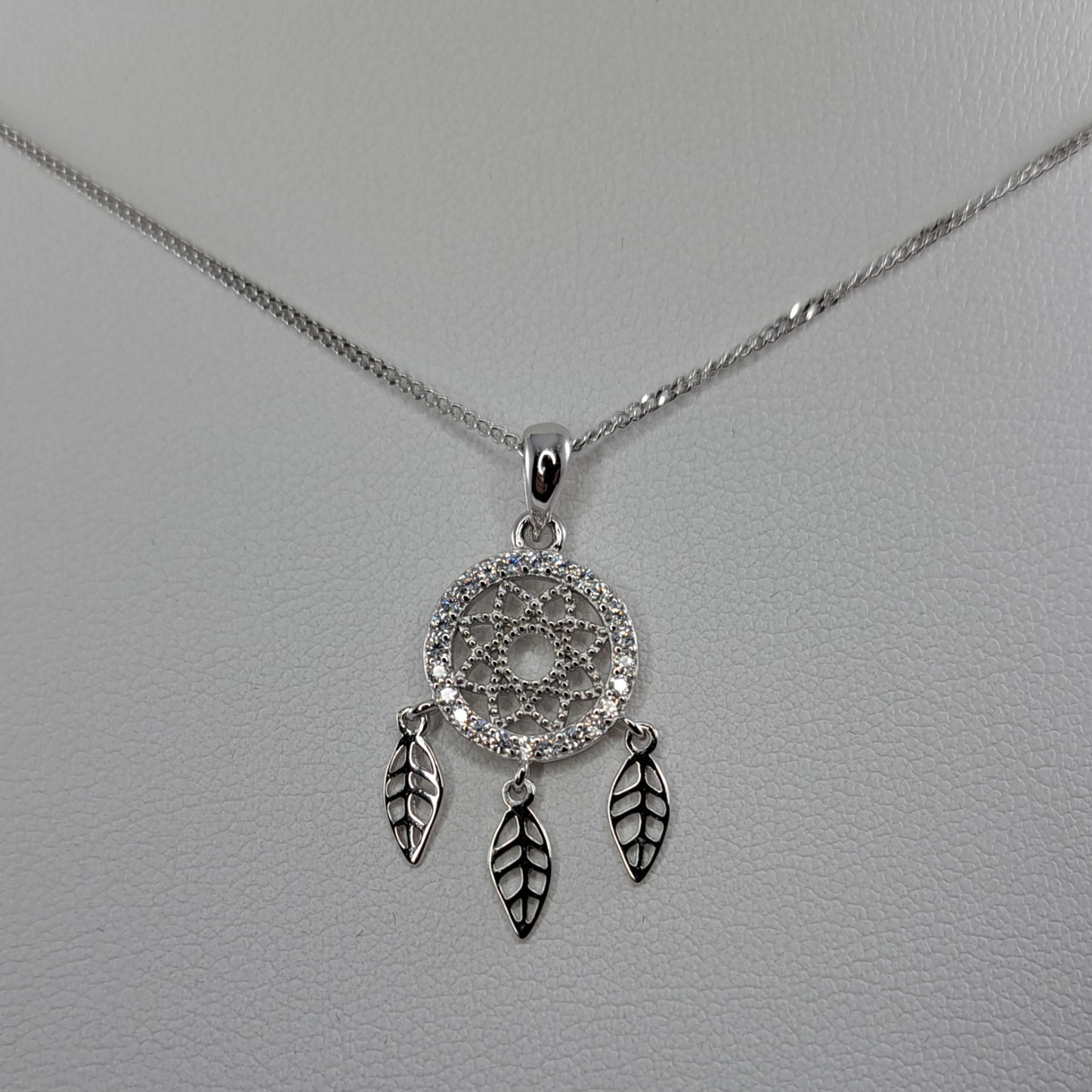 Sterling Silver Dream Catcher Necklace