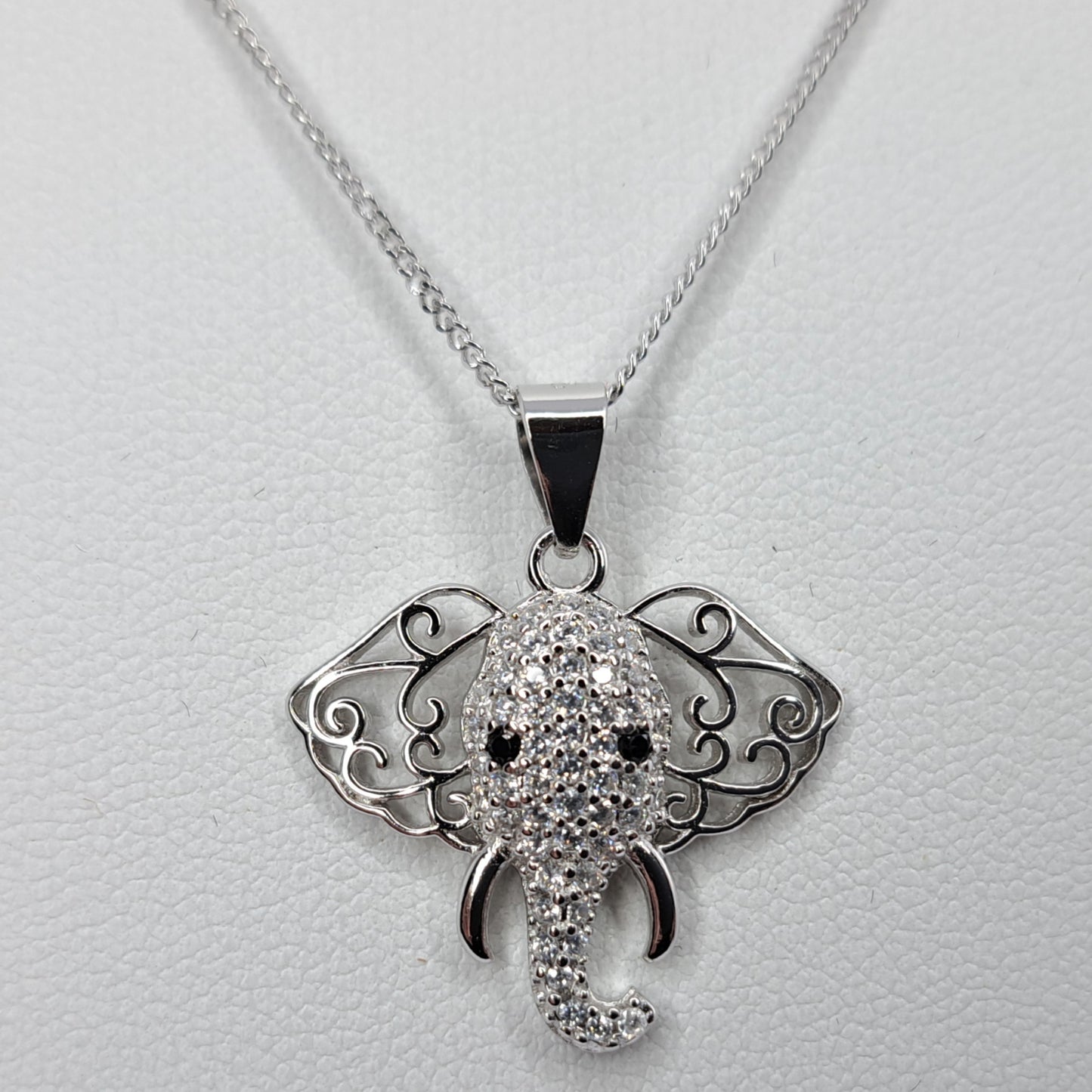 Sterling Silver Elephant Necklace