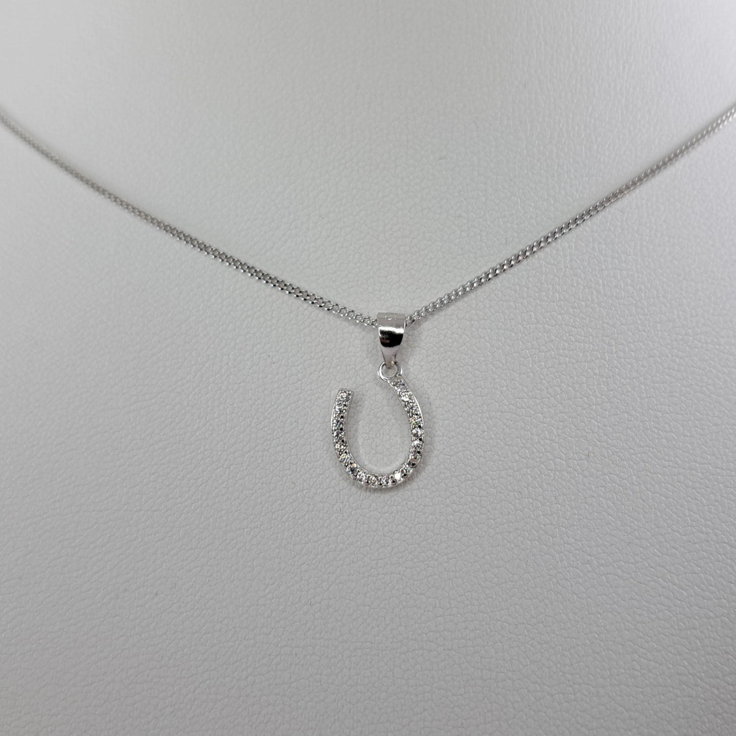 Sterling Silver Horseshoe Necklace